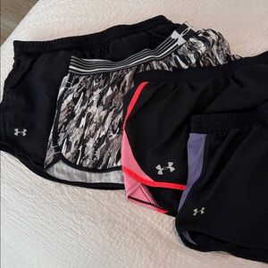 Under Armour Women's Athletic Shorts - Black, Pink, Purple, gray set